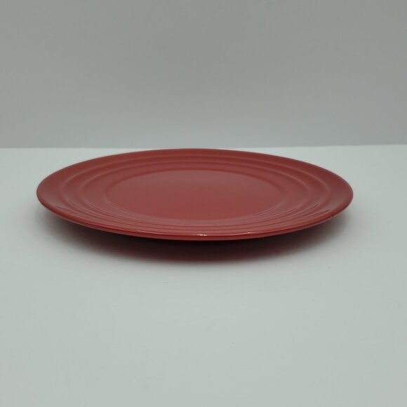 Rachael Ray Double Ridge Red Salad Plates Embossed Dessert Plates - Picture 7 of 8